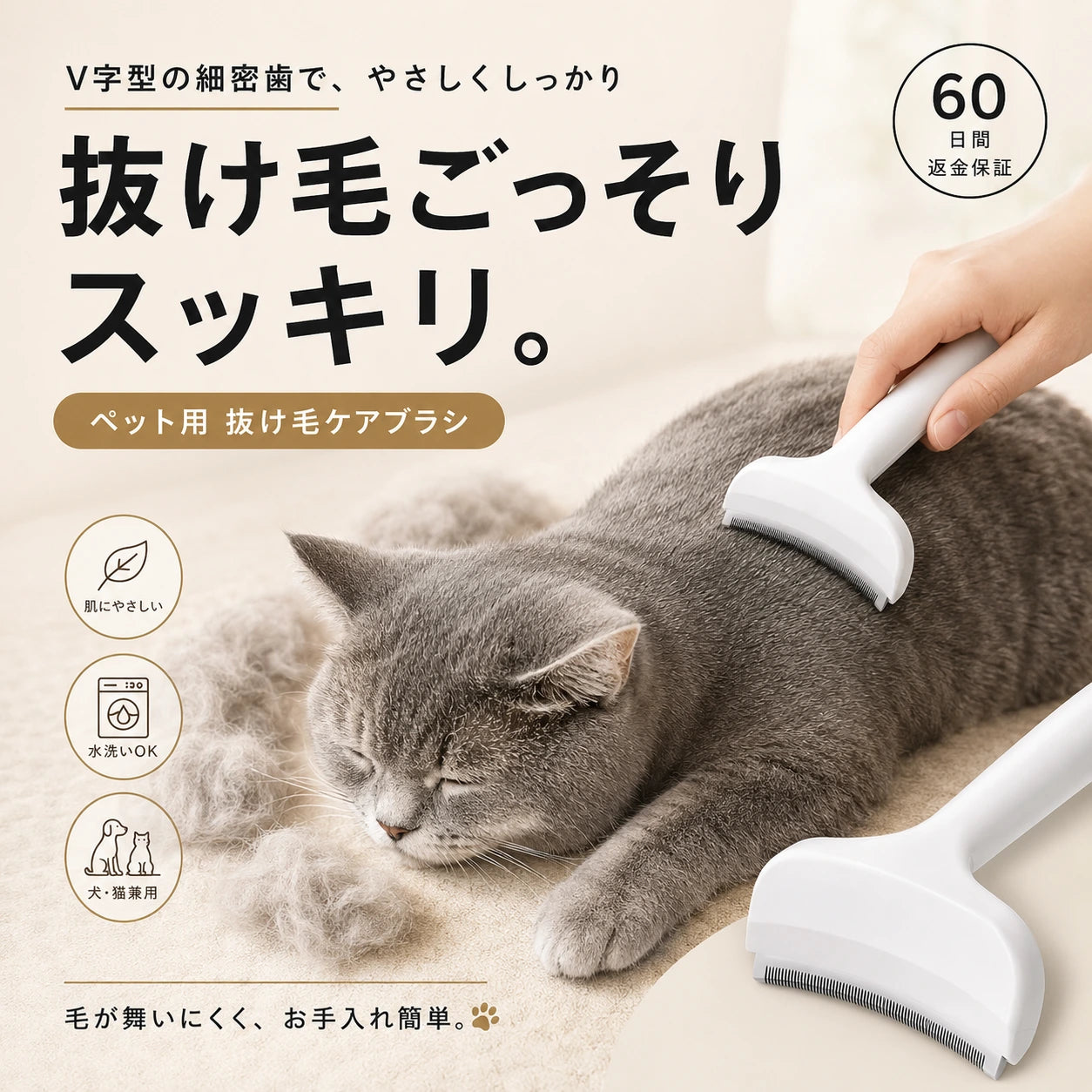 V字型の細密歯