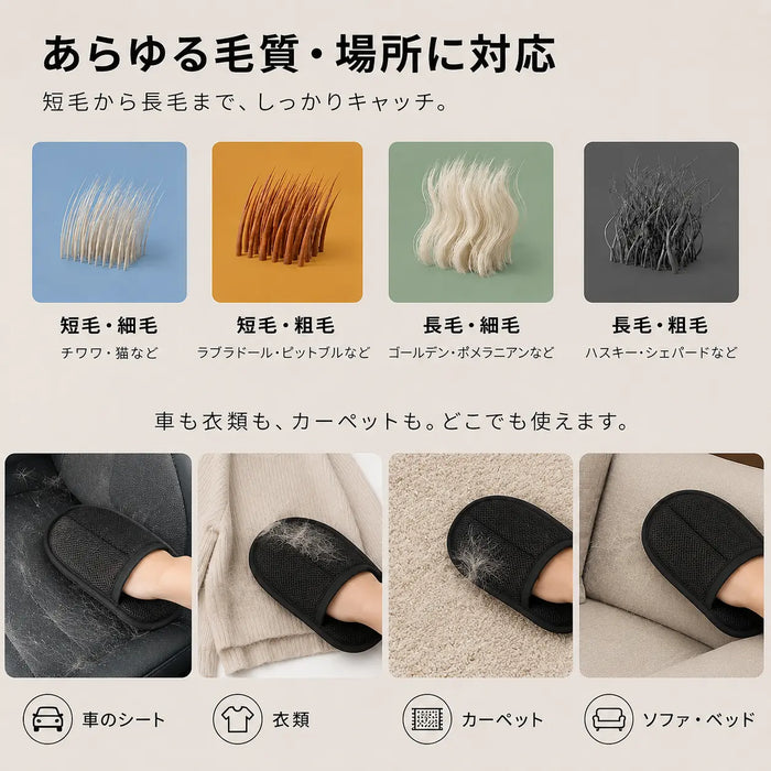 あらゆる毛質に